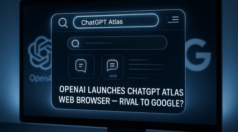 OpenAI’s ChatGPT Atlas browser challenges Google’s online power