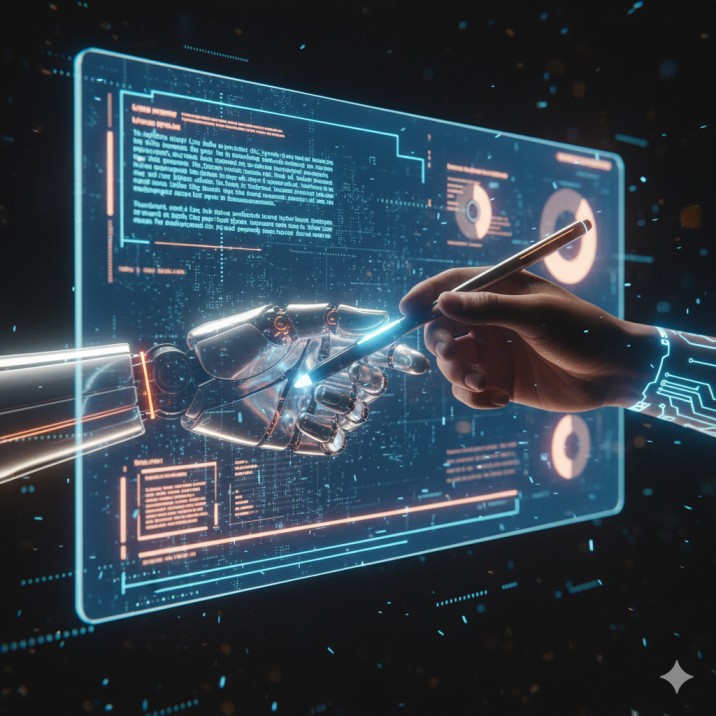 Best AI writing tools collaboration between human and robot